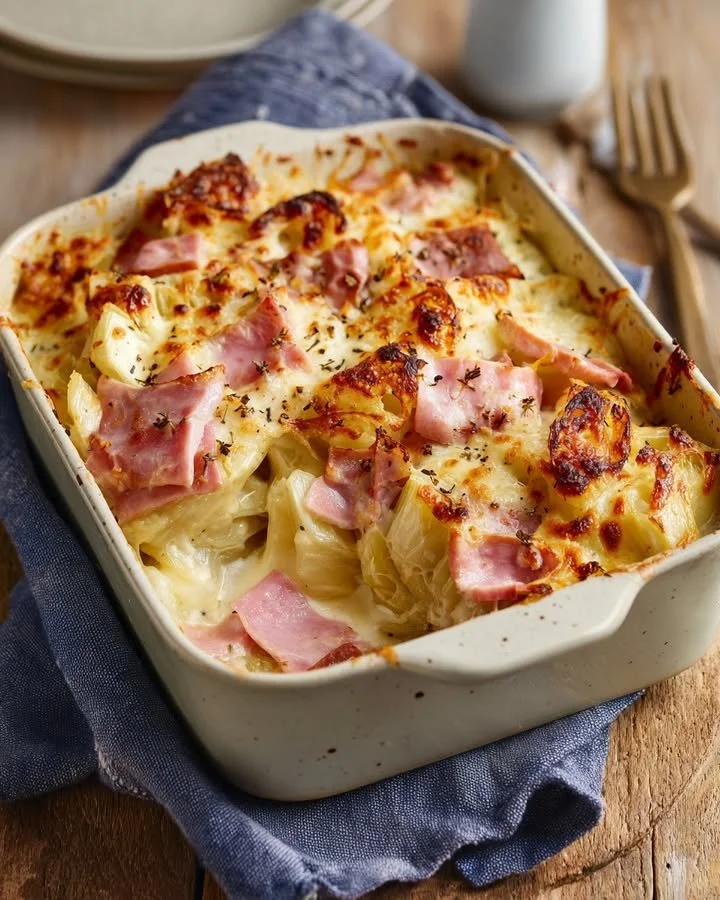 Overheerlijke witlof ovenschotel met ham en kaas, geschikt voor een maaltijd