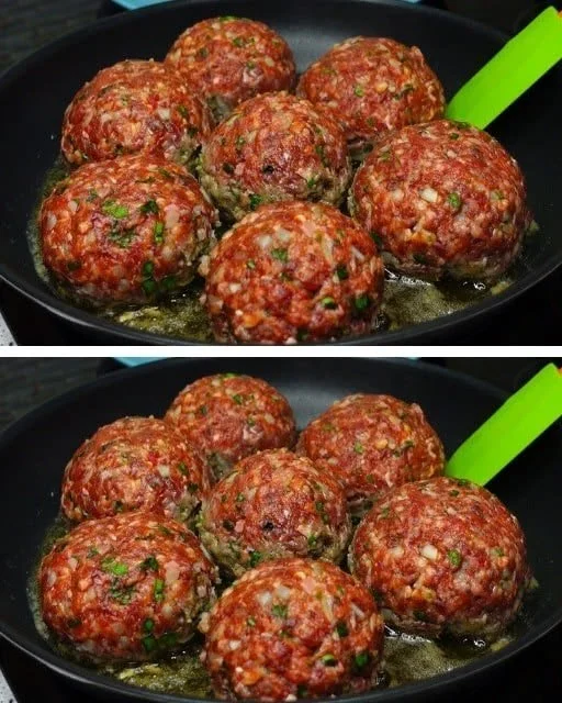 Heerlijk bord met zelfgemaakte gehaktballen, geserveerd met aardappelpuree en groenten.