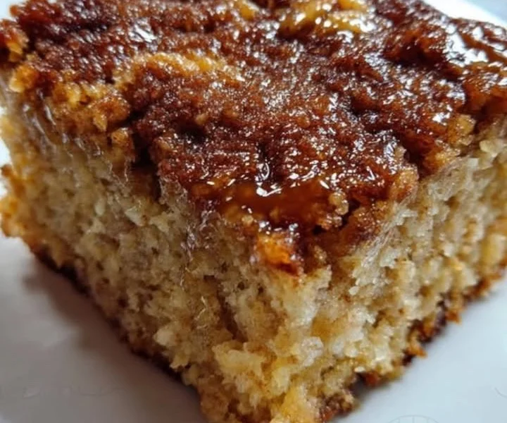 Egészséges banános zabos fahéjas torta friss banánnal és zabpehellyel