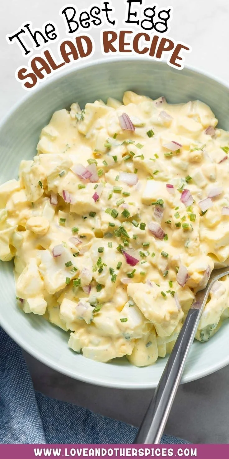 Heerlijke eiersalade met verse ingrediënten, perfect voor op brood.