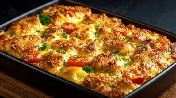 Kip met aardappelen serveert een snel en heerlijk avondeten recept
