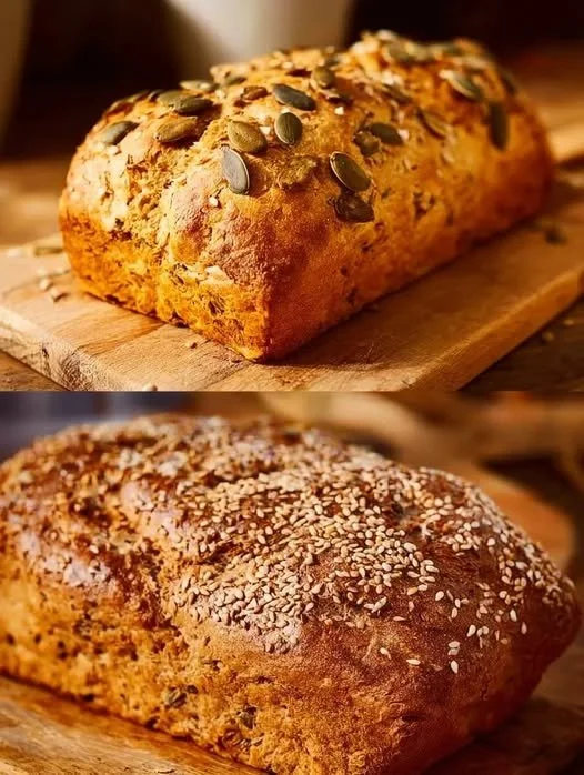 Haverbrood met noten, versgebakken en vol gezonde ingrediënten.