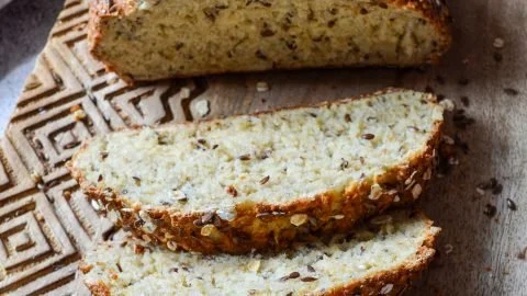 Havermoutbrood met kwark, gezond en eenvoudig recept.