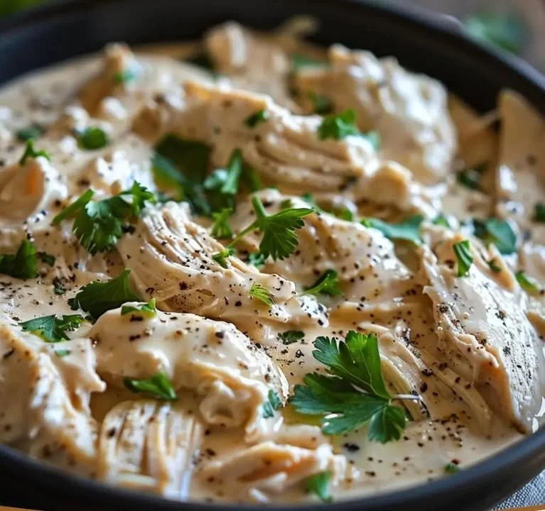 Heerlijk gerecht van Hemelse Romige Ranch Kip met romige saus en specerijen.