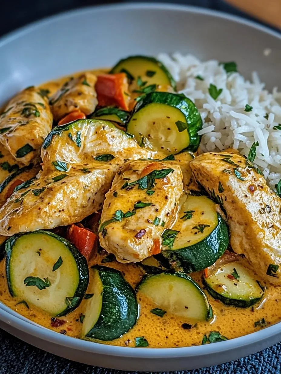 Kip Paprika met Courgetteroom, een smaakvol en eenvoudig recept.