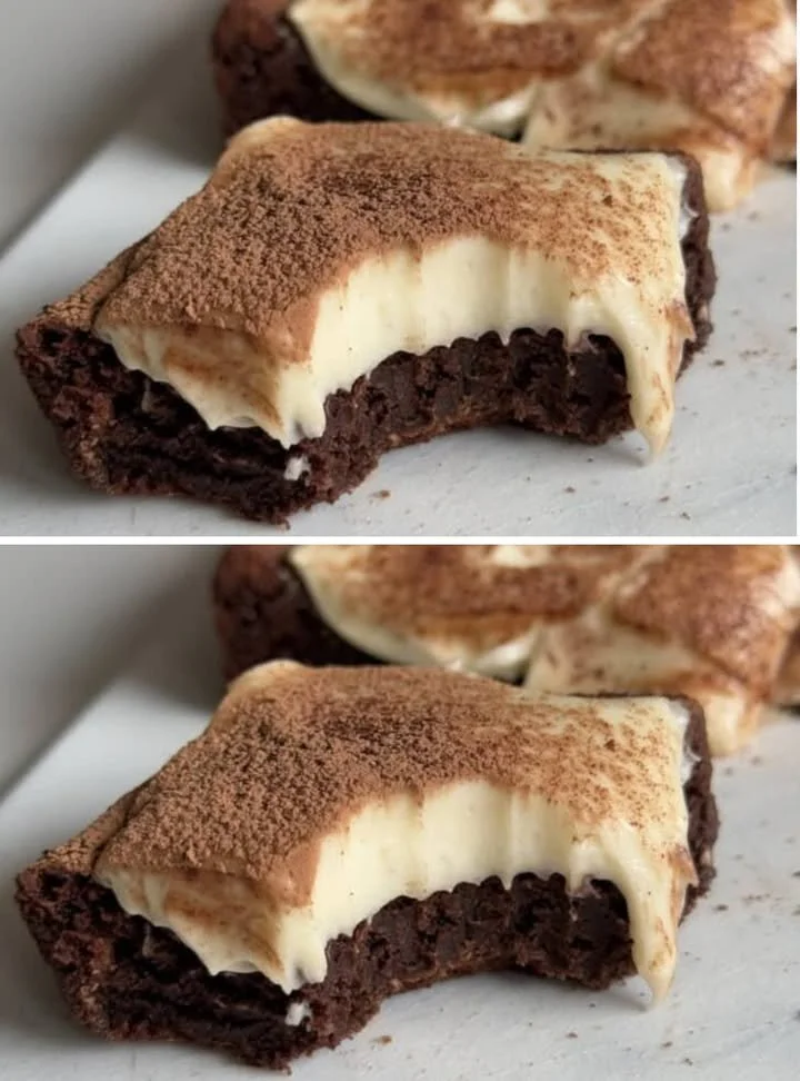 Egy ínycsiklandó lisztmentes tiramisu brownie szelet sütemény