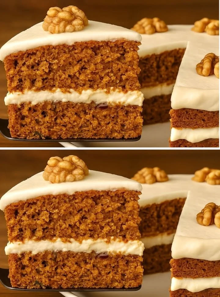 Finom sárgarépa torta friss sárgarépával és fűszerekkel
