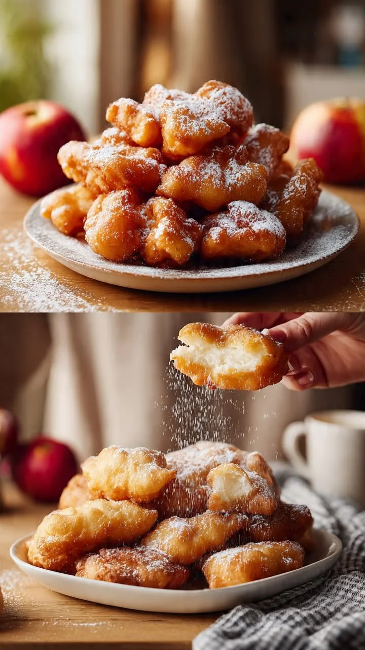 Snelle appel yoghurt traktatie met verse appel en romige yoghurt