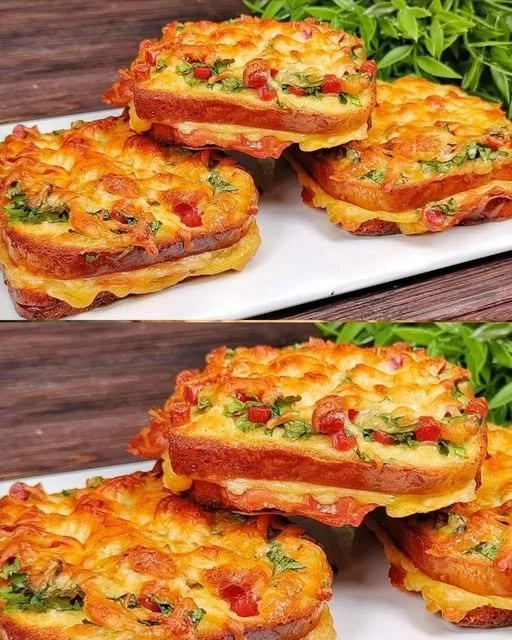Heerlijke ontbijtsandwiches met diverse ingrediënten voor een snel ontbijt
