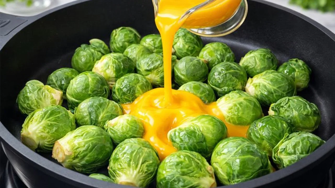 Gezond diner met snelle spruitjes en heerlijke ingrediënten