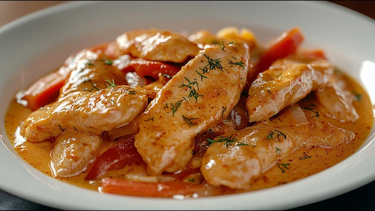 Snelle varkensvleesrecept met onweerstaanbare saus in een pan