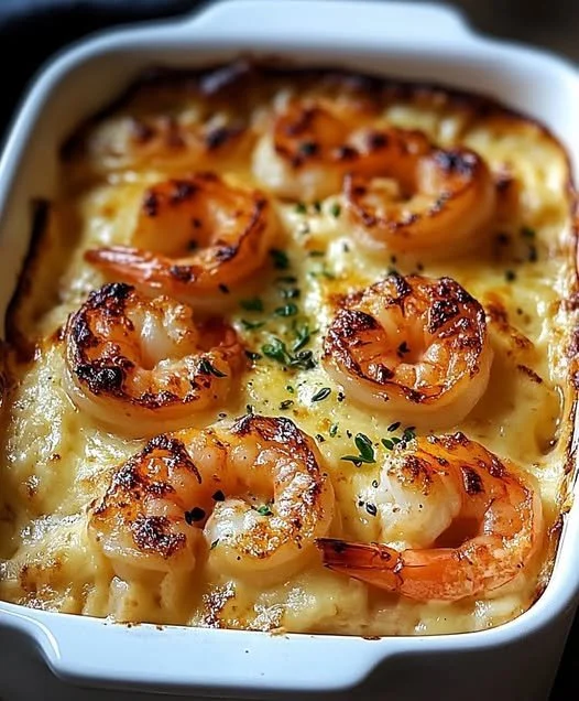 Eenvoudig recept voor ovengebakken garnalen scampi