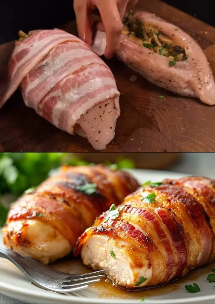 Kipfilet met smakelijke vulling, snel te bereiden voor een heerlijke maaltijd.