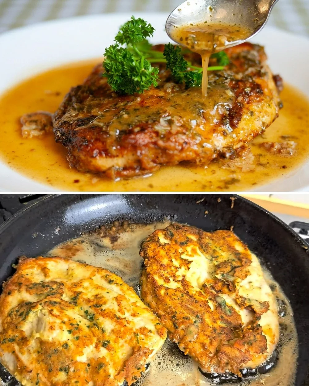 Snel recept voor Minuten Kip Francese met ingrediënten en bereidingswijze.