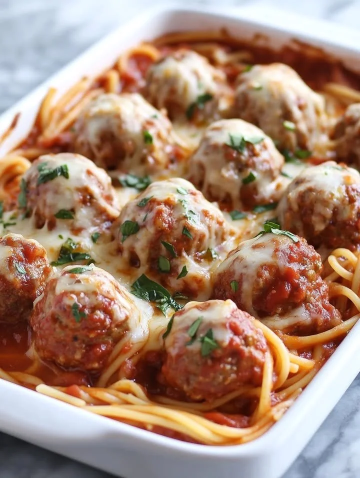Oma's gehaktballen in tomatensaus op een bord, eenvoudig recept voor thuis