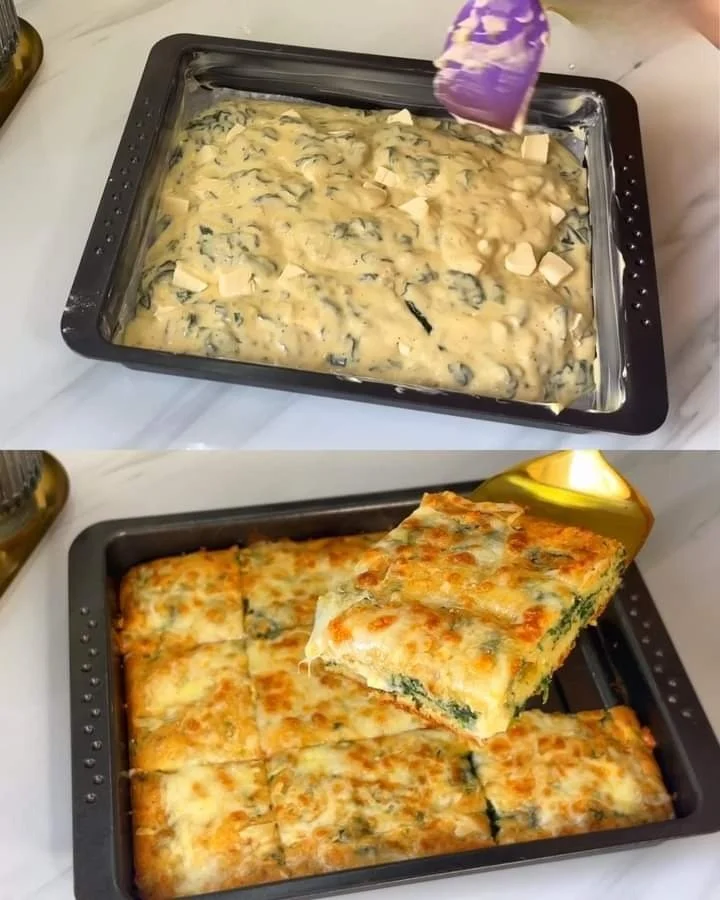 Ovenschotel met spinazie, eenvoudig en smakelijk recept.