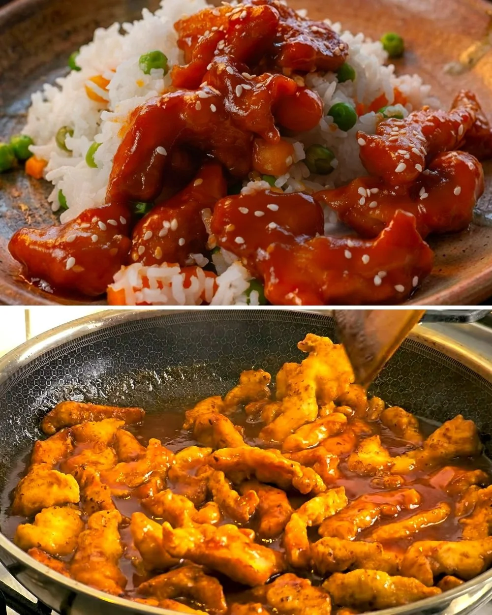 Krokante zoetzure kip gerecht op een bord, perfect voor een snelle maaltijd.