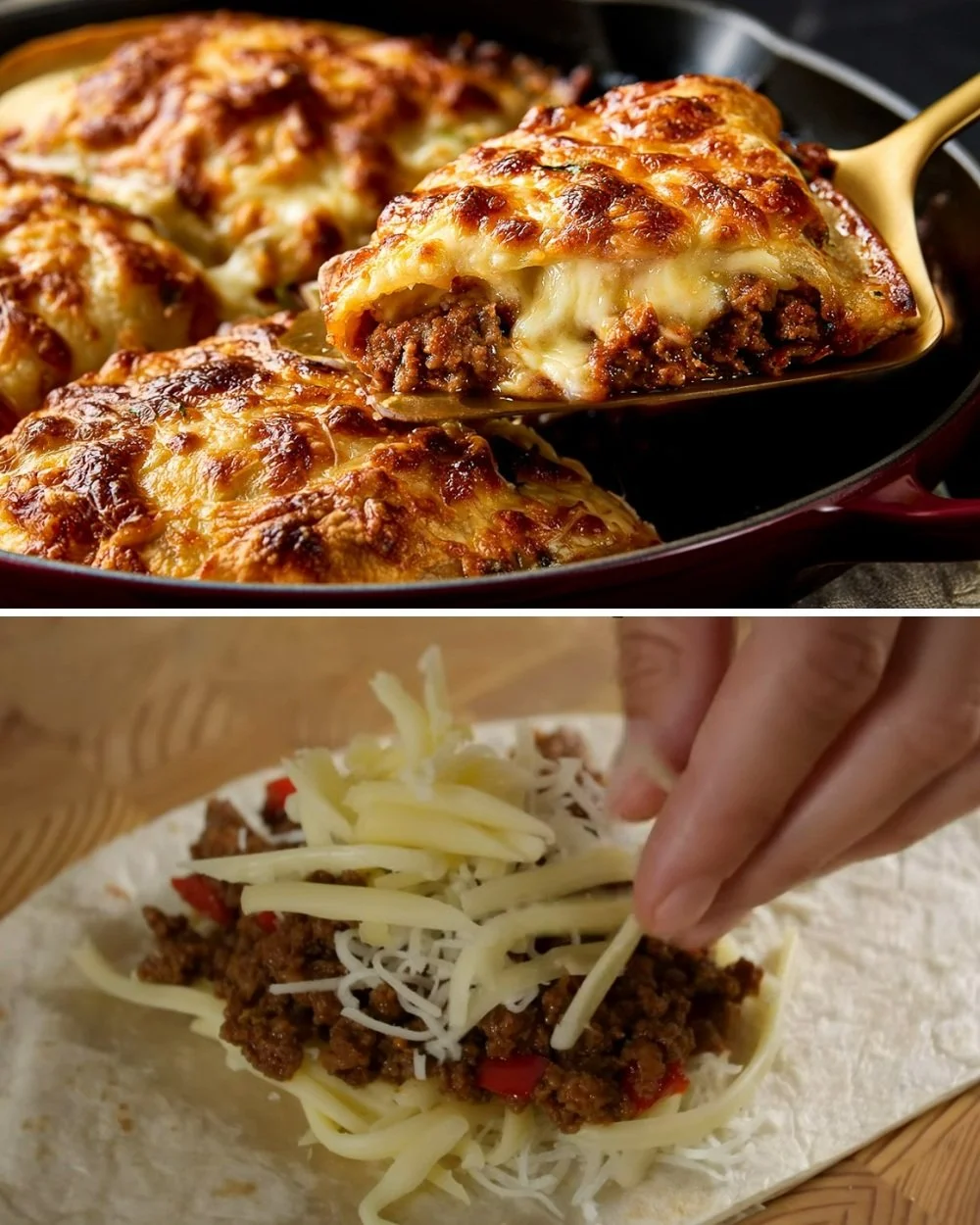 Heerlijke tortilla pockets gevuld met verse ingrediënten voor simpele hapjes.