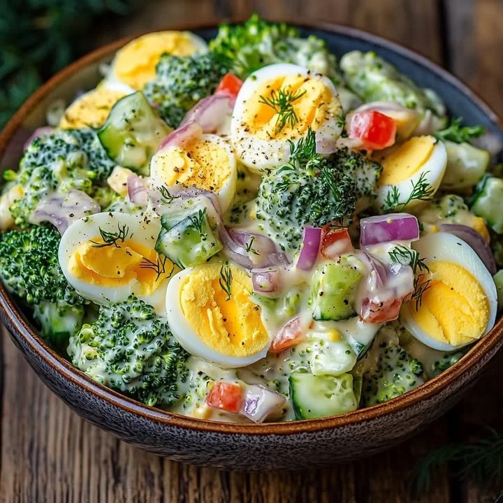 Makkelijke zondagse salade met verse ingrediënten, perfect voor elk gezelschap.