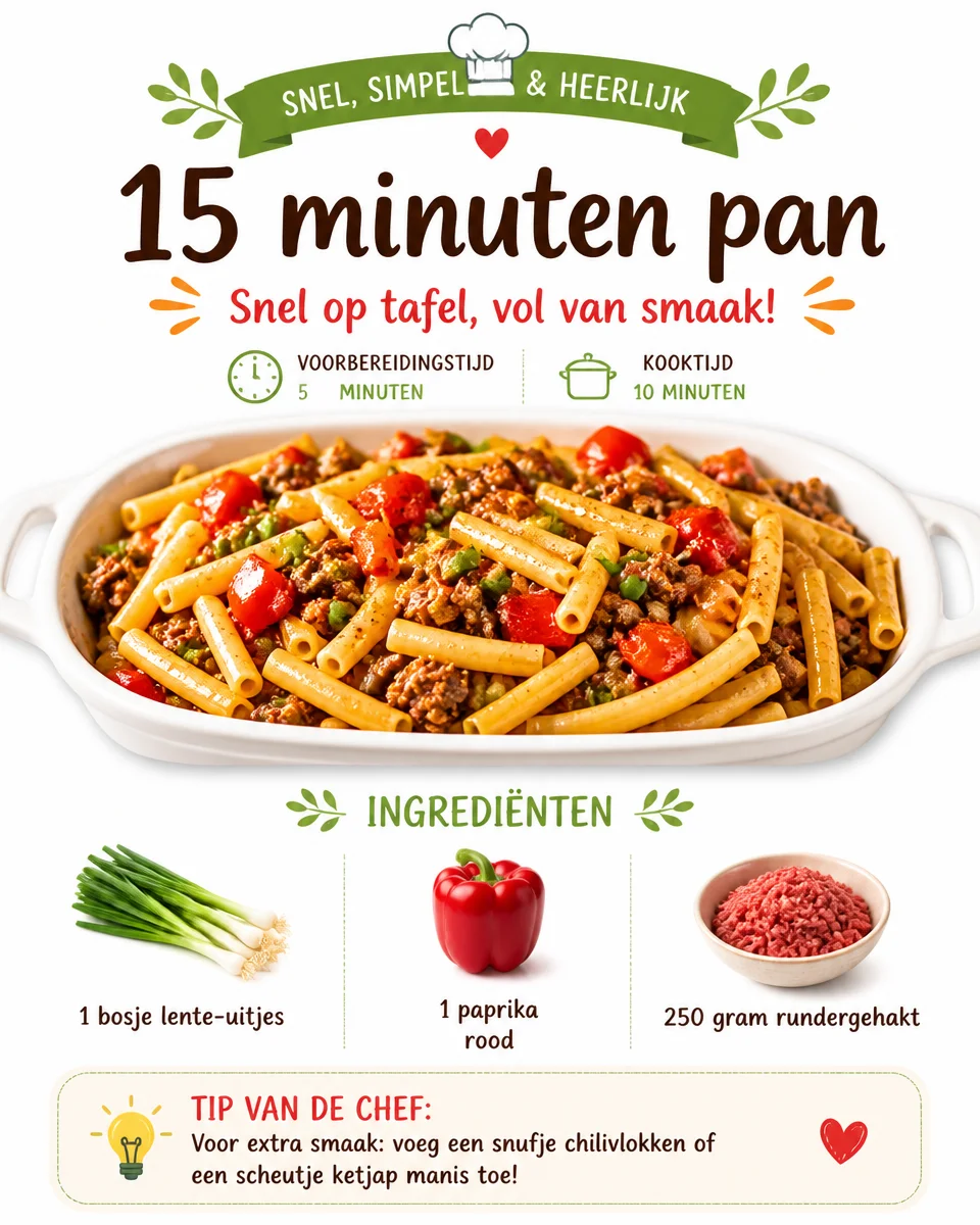 Delicious 15 minuten pan recepten voor snelle en gemakkelijke maaltijden