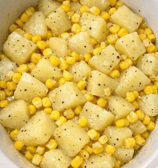 Aardappelen en maïs uit de slow cooker recept