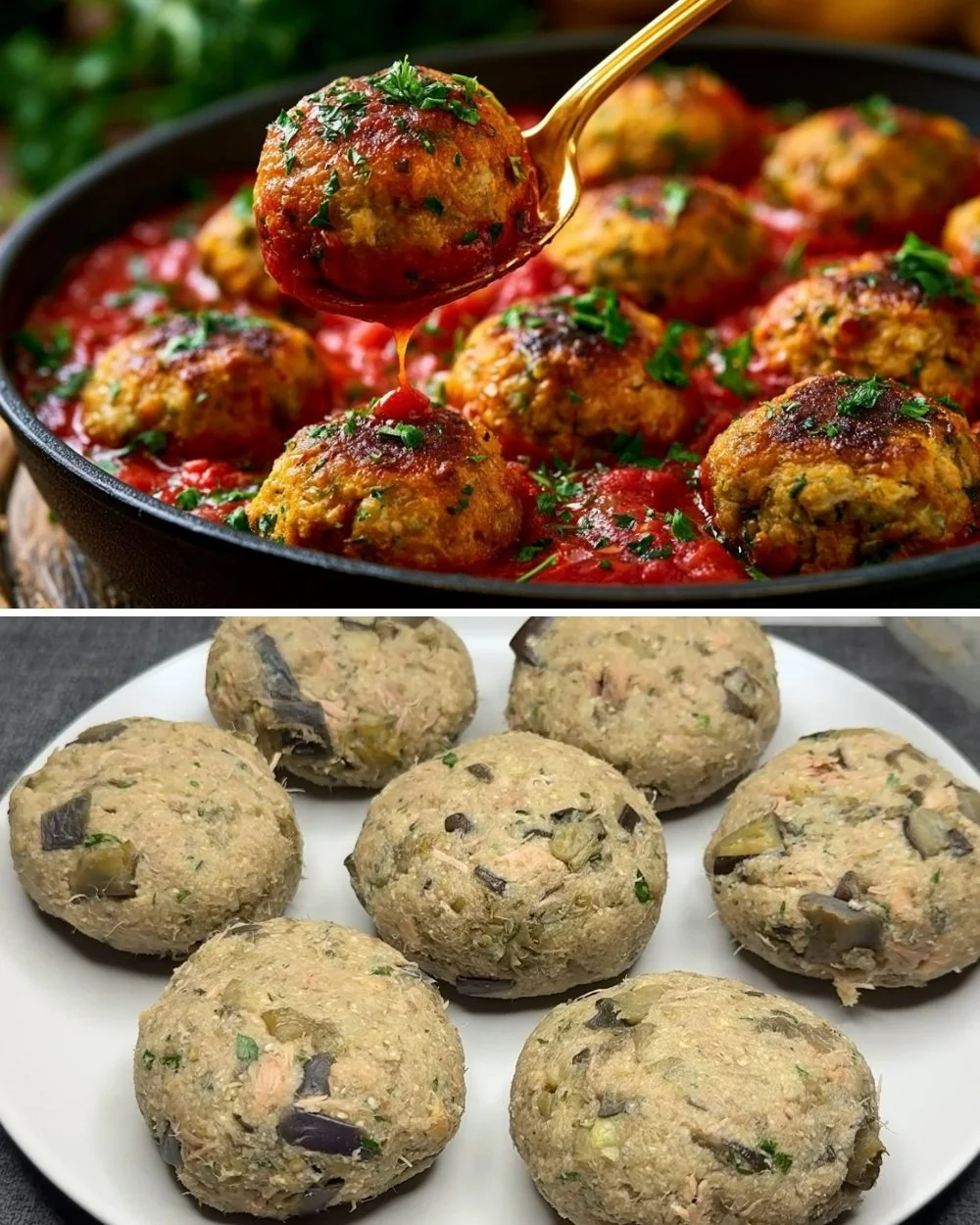 Eenvoudig aubergine recept beter dan vlees met verse ingrediënten.