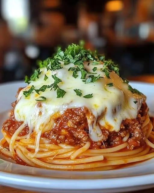Bolognese met romige knoflookspaghetti recept