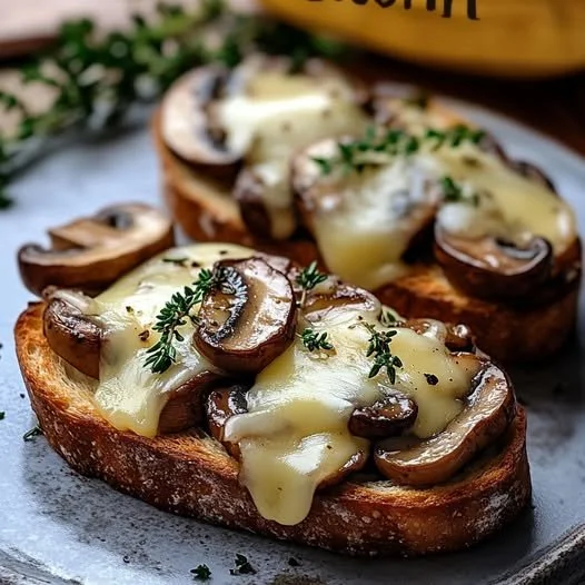 Champignon bruschetta als makkelijke snack recept