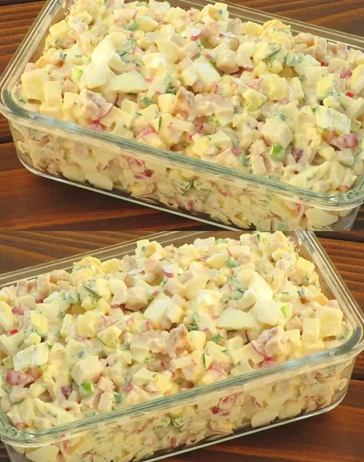 DDR Eiersalade met verse ingrediënten en traditionele smaken