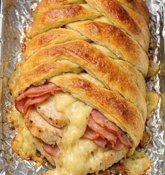 Gevlochten kip en ham recept voor een smakelijke maaltijd