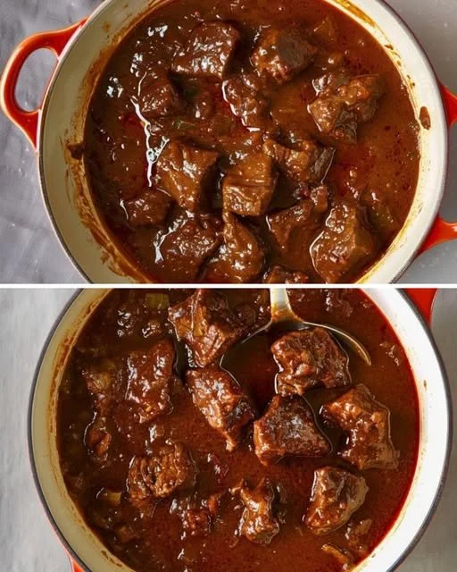 Authentiek goulash gerecht uit Mamie Magda's keuken, een smakelijk recept