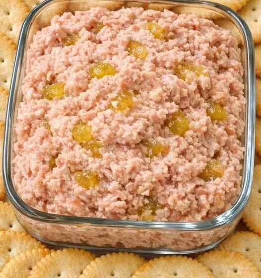 Kleurige ham salade met groenten en kruiden in een kom geserveerd