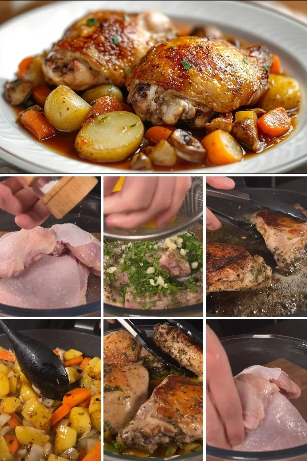 Kipdij met groenten en salade, eenvoudig en gezond recept