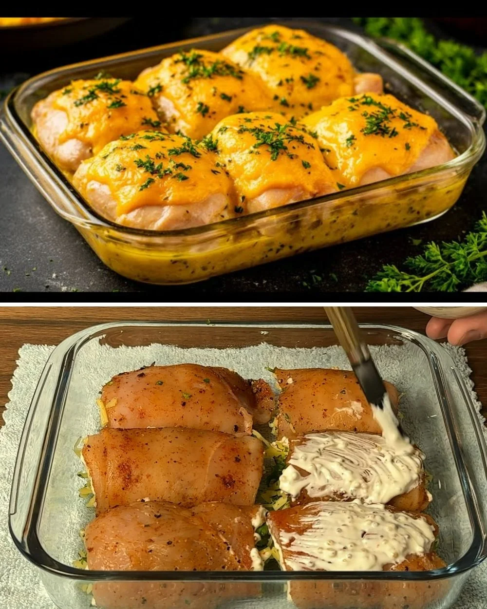 Kipfilet met aardappelen en frisse salade op een bord