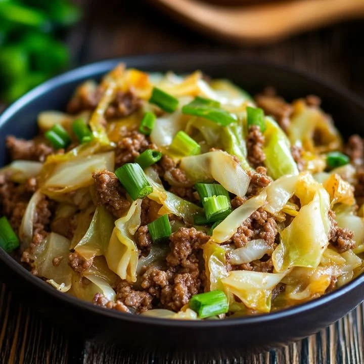 Kool met gehakt: een smakelijk gerecht met gehakt en groenten.