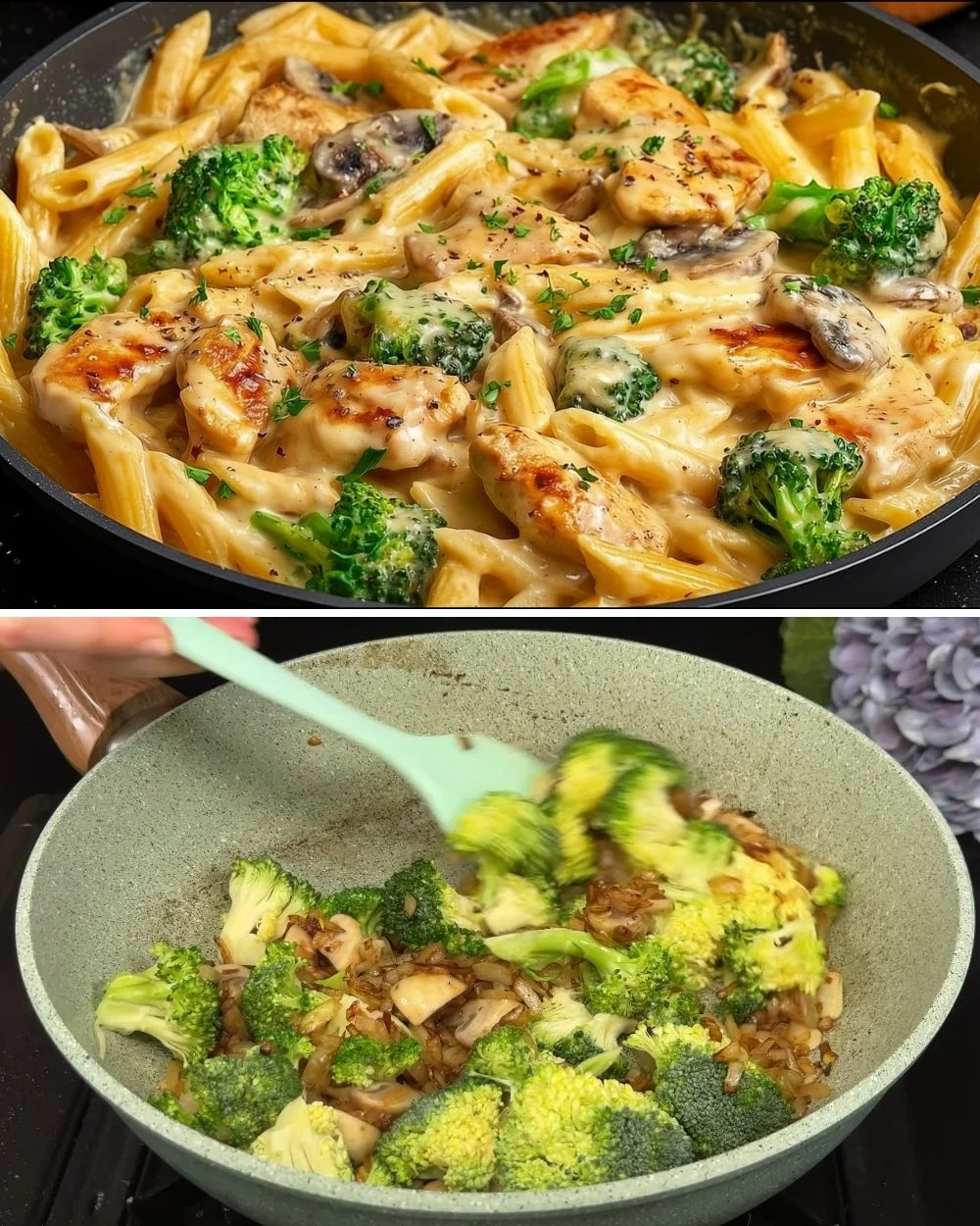 Heerlijke pastaschotel met kip en verse ingrediënten