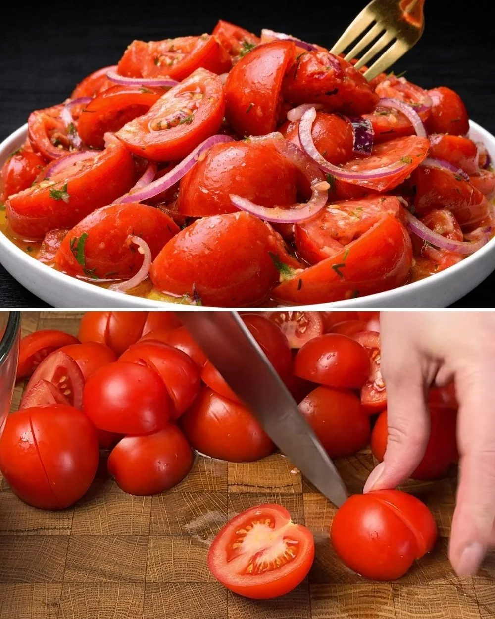 Heerlijke salade met verse groenten en dressing