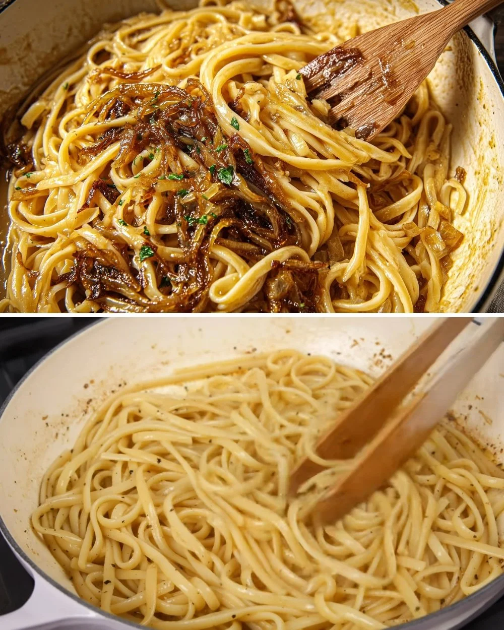 Heerlijke Uien Pasta met verse ingrediënten en een smakelijke saus