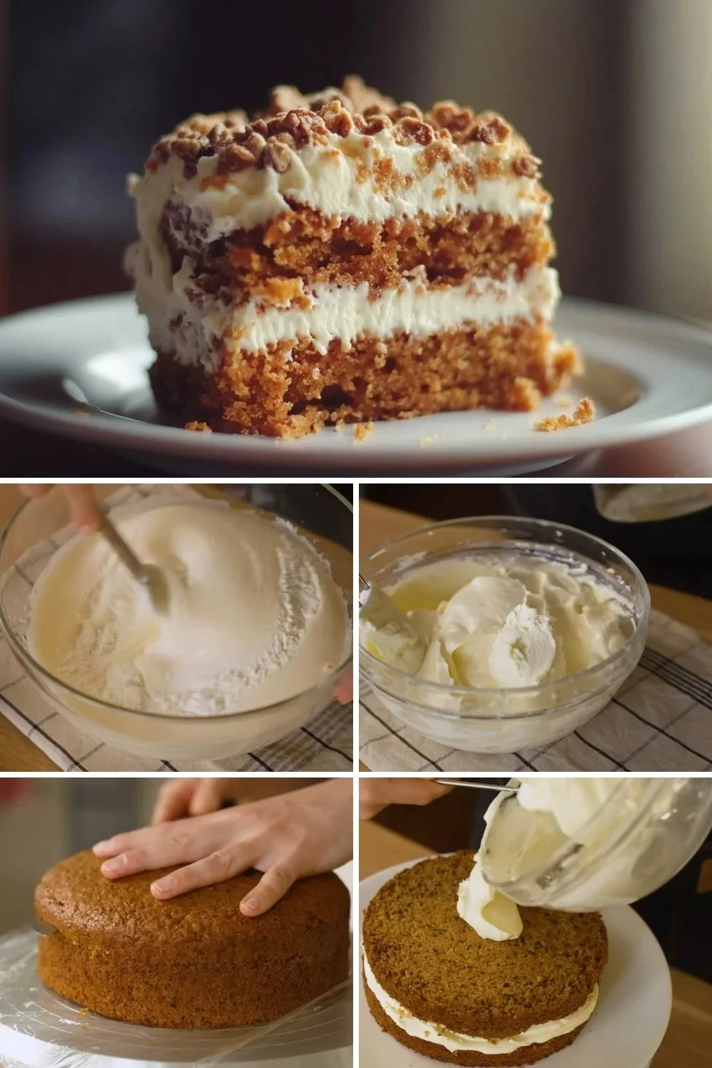 Wortelcake met roomkaasglazuur, een smakelijke en feestelijke lekkernij.