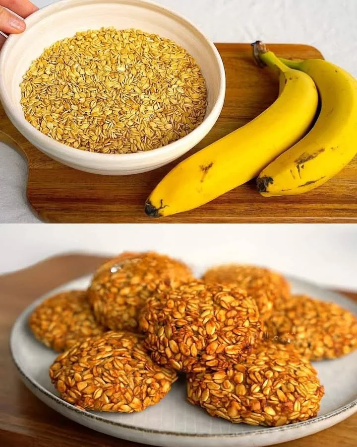 Blitzschnelle Bananen-Hafer Cookies aus 4 gesunden Zutaten
