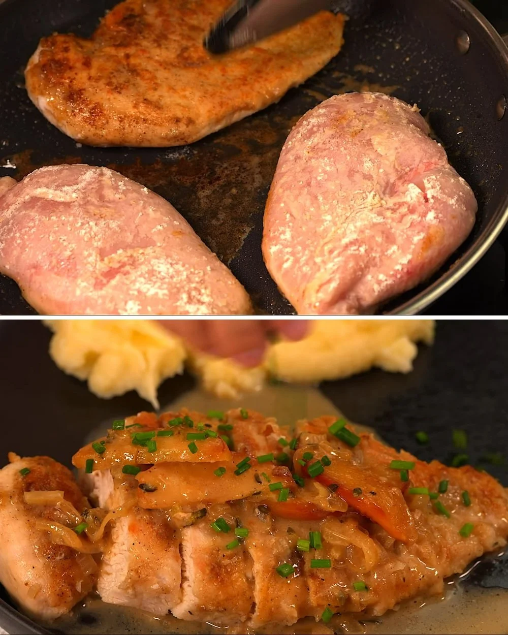 Eenpansmaaltijd met malse kip, snel en gemakkelijk recept