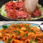 Een bord met heerlijke pasta die een geheim ingrediënt bevat.