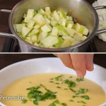 Kom met zelfgemaakte roomsoep, makkelijk en goedkoop recept voor elke week.