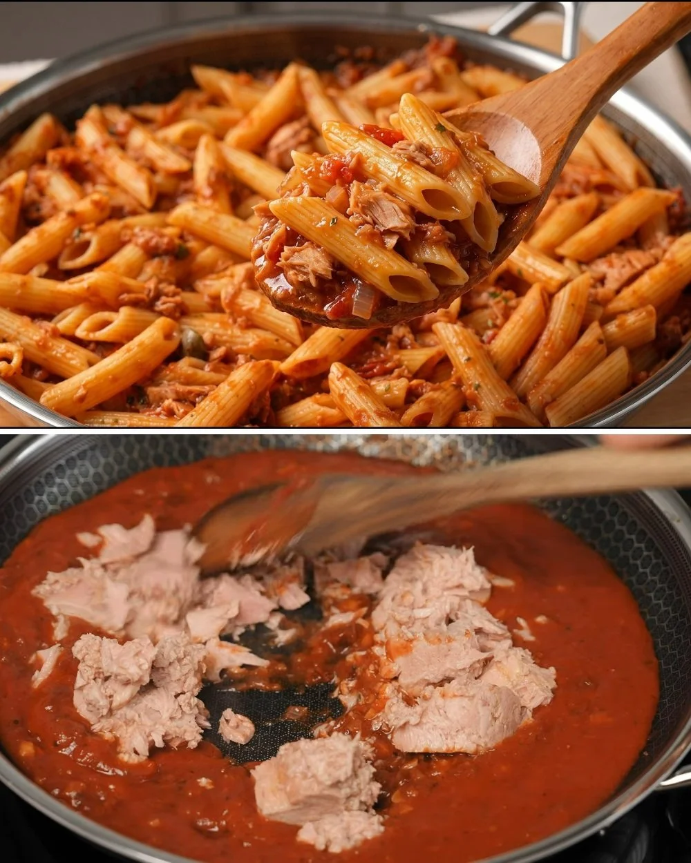 Heerlijke tonijnpasta bereid door een 5-sterrenchef in enkele minuten.