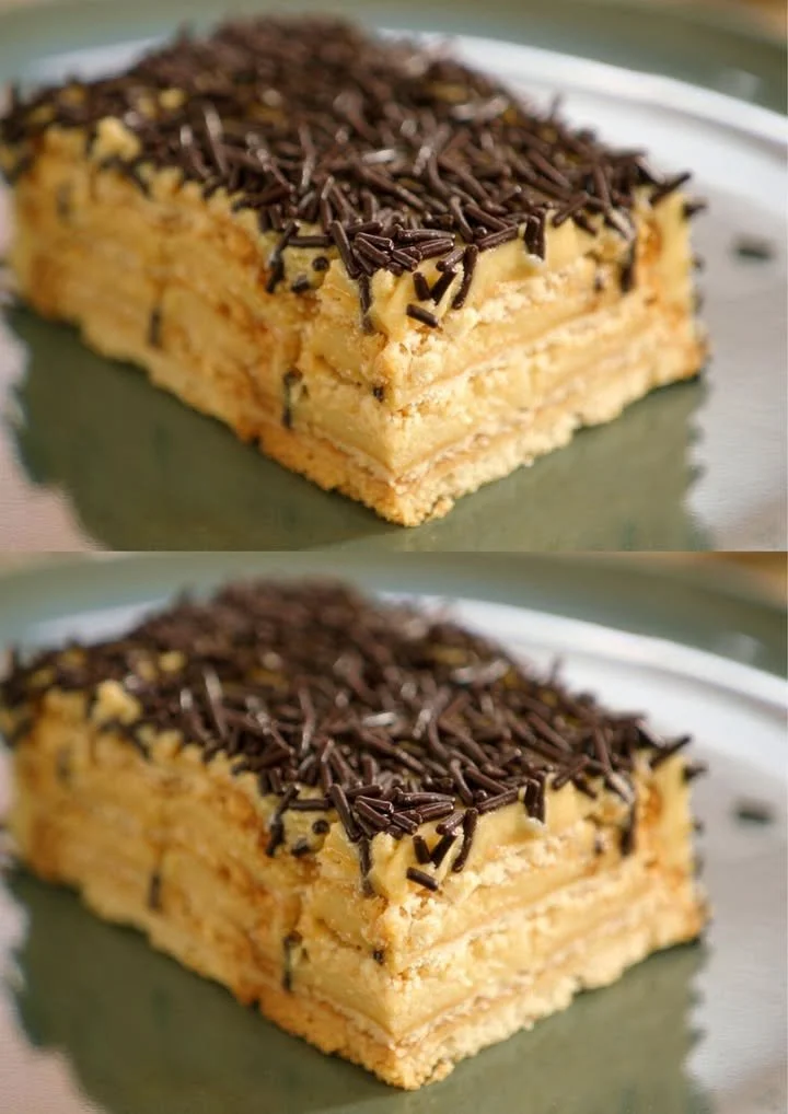 Recept voor Petit Beurre Koffietaart, een gezinsvriendelijk en heerlijk dessert.