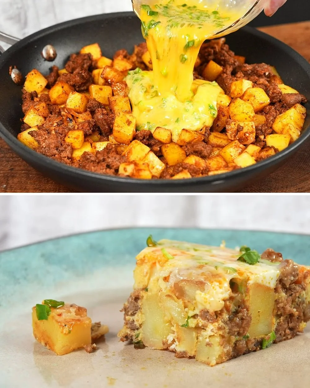 Eieren over aardappelen, een smakelijk en snel recept voor drukke avonden