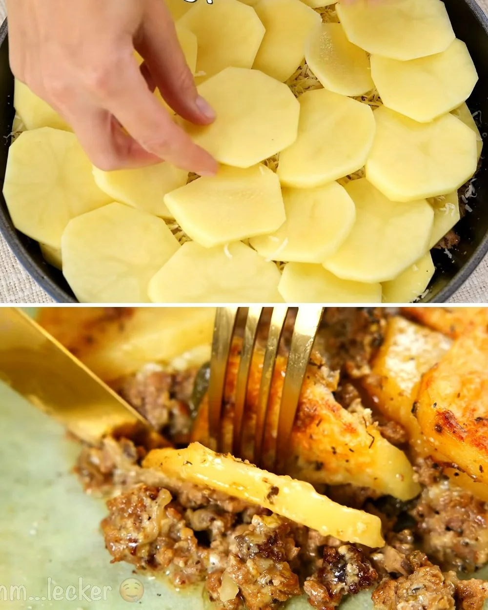 Heerlijk gerecht met gehakt en aardappelen, ideaal voor een weekendmaaltijd.