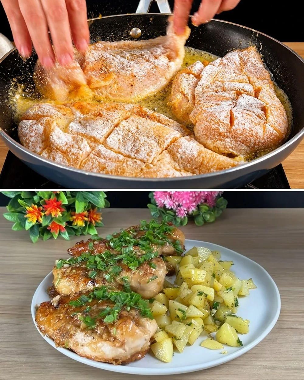 Heerlijk kipfiletrecept bereid in tien minuten met verse ingrediënten.