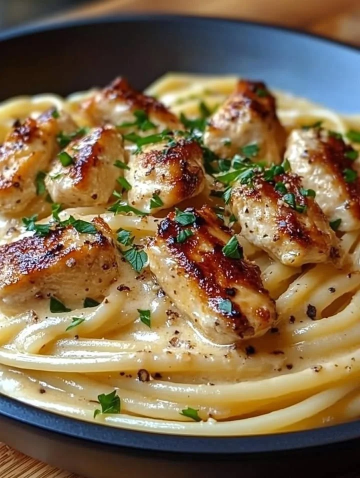 Romige pasta gerecht met Italiaanse ingrediënten, eenvoudig en gezinsvriendelijk