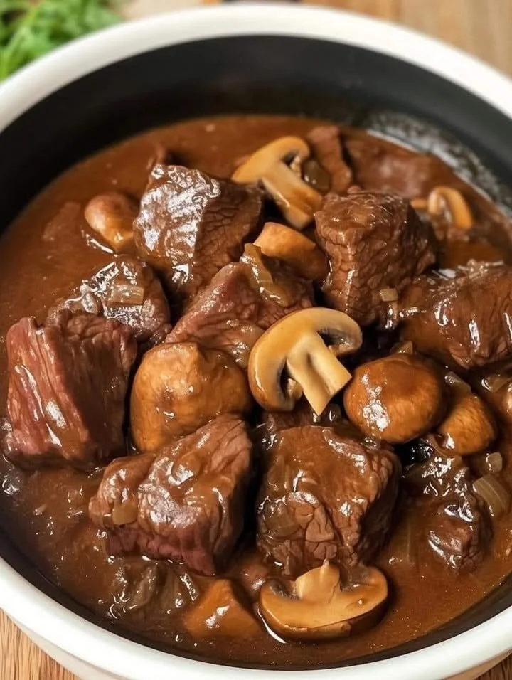 Rundvlees champignonstoofpot, een smakelijk en hartverwarmend gerecht